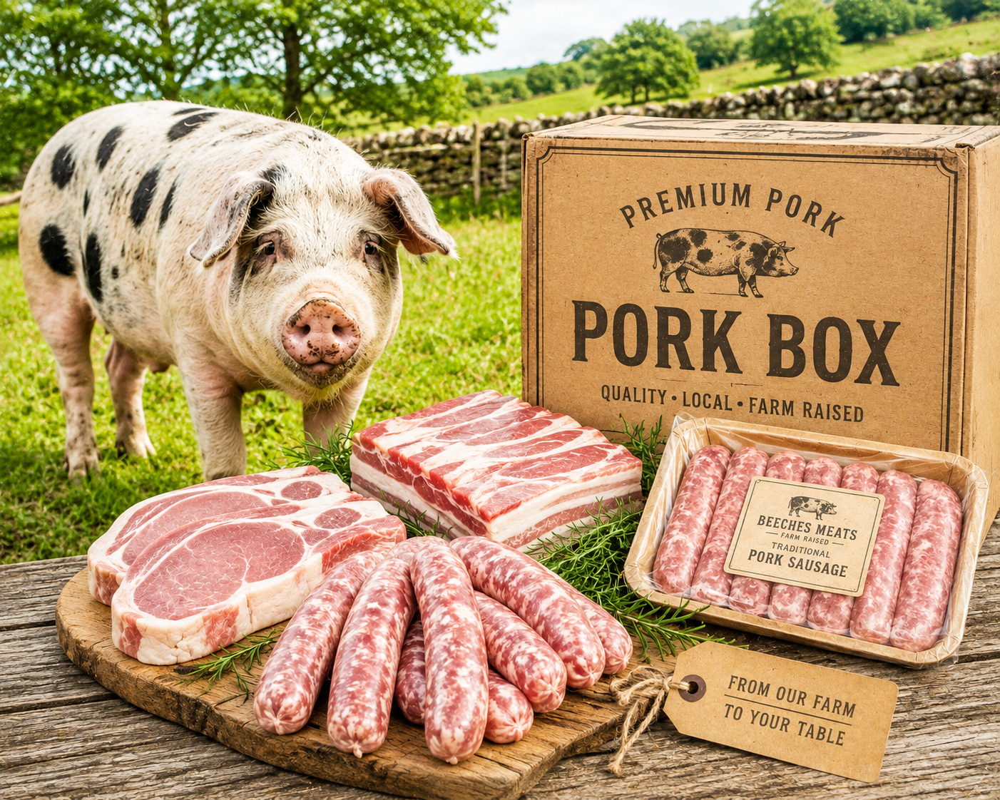 Native breed pork box